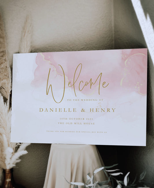 Blush - Wedding Welcome Sign