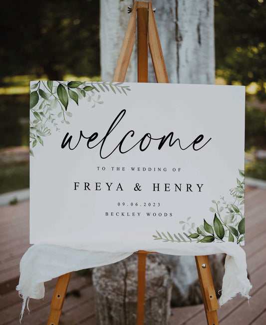 Zoe - Wedding Welcome Sign