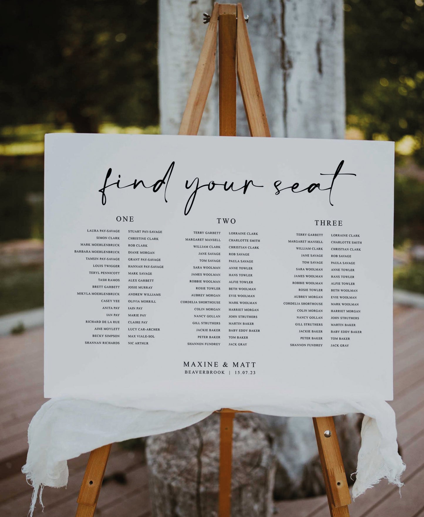 Holly - Wedding Seating Plan