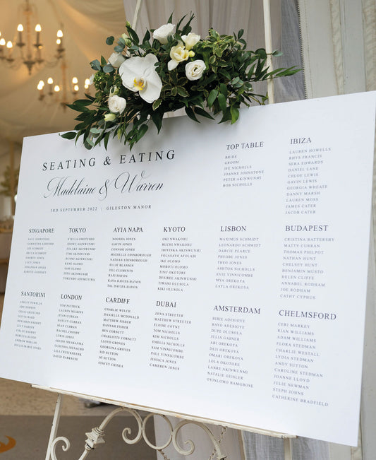 Maddie - Wedding Seating Plan