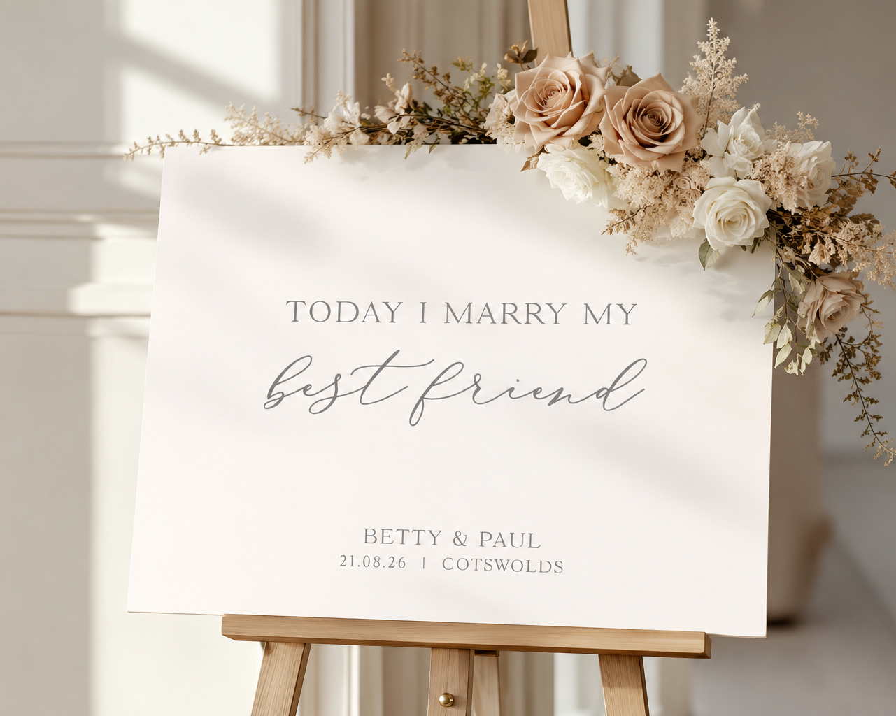 Best Friend - Wedding Welcome Sign