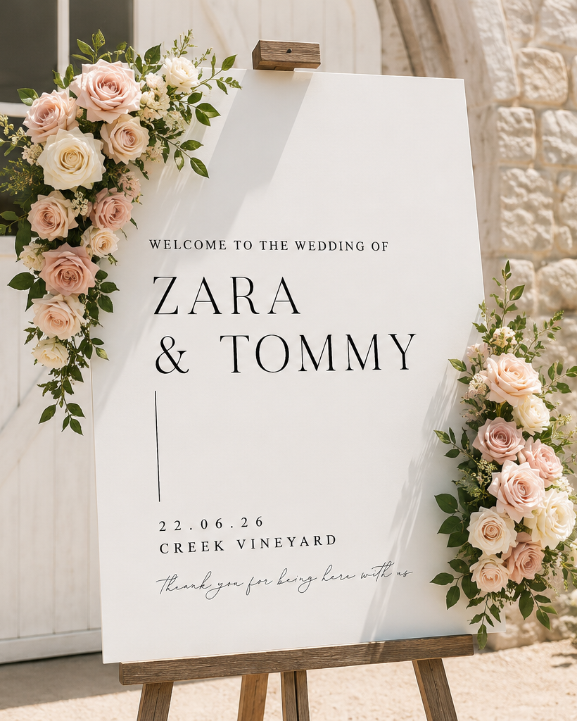 Tahlia - Wedding Welcome Sign