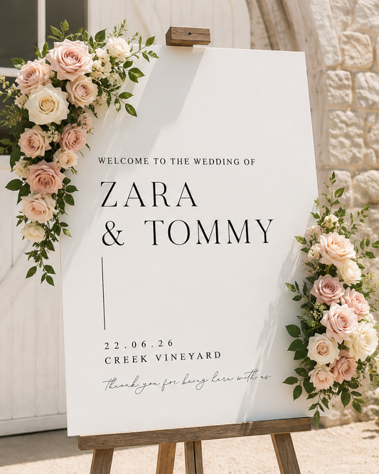 Tahlia - Wedding Welcome Sign