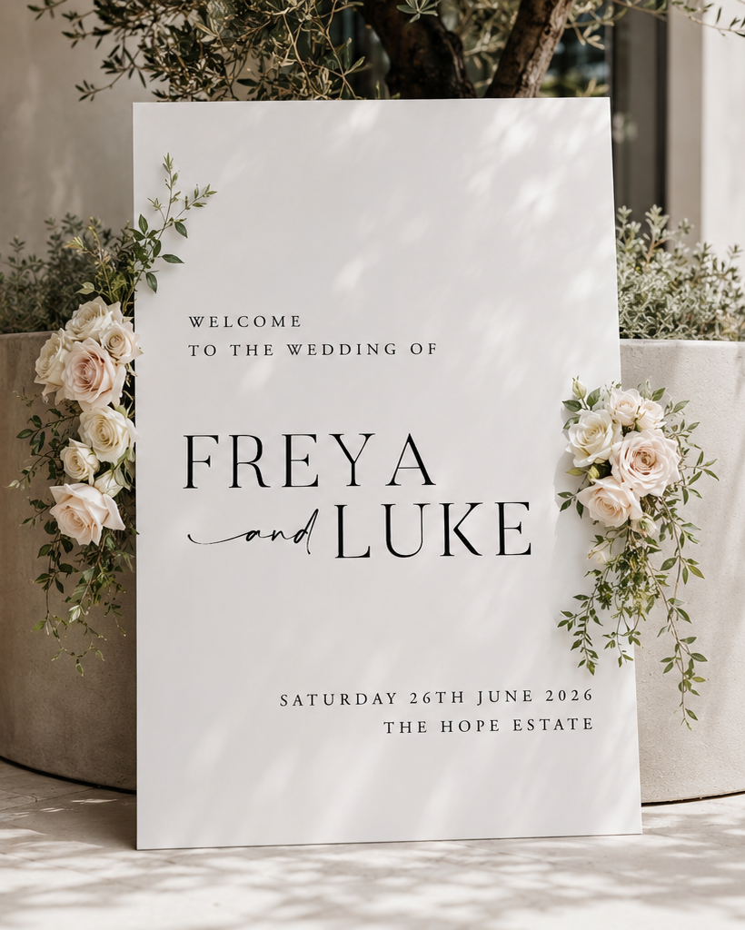 Kate - Wedding Welcome Sign