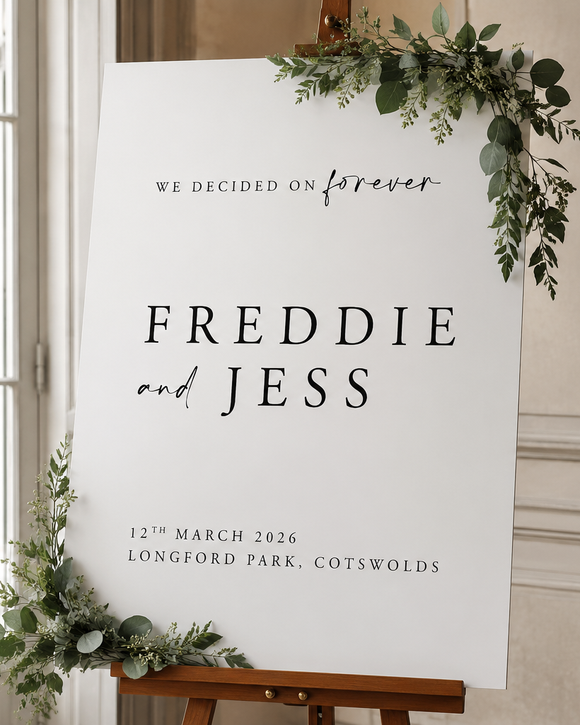 Hazel - Wedding Welcome Sign