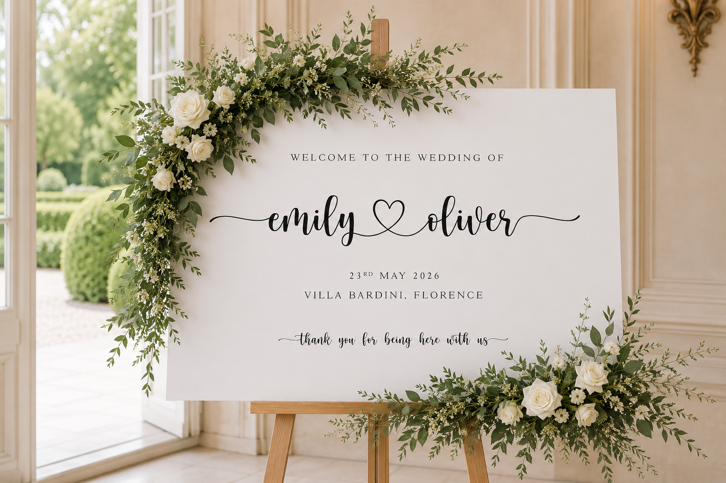 Bella - Wedding Welcome Sign