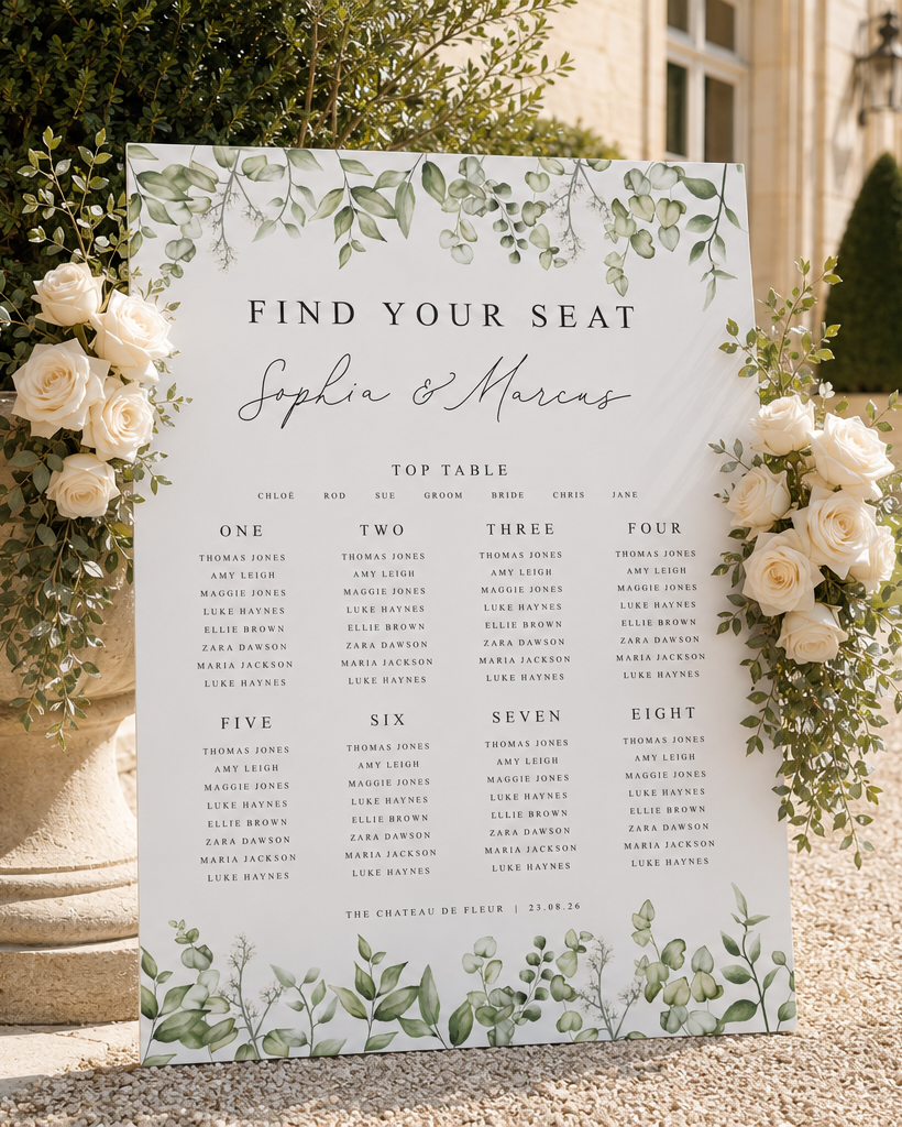 Eucalyptus - Wedding Seating Plan