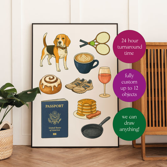 Personalised Our Favourite Things Print