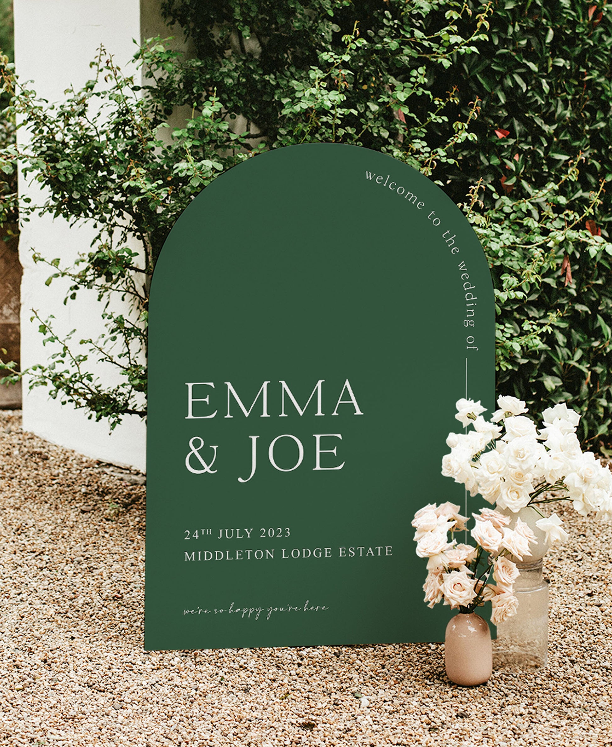 Archie - Wedding Welcome Sign – The Friendly Paper Co.