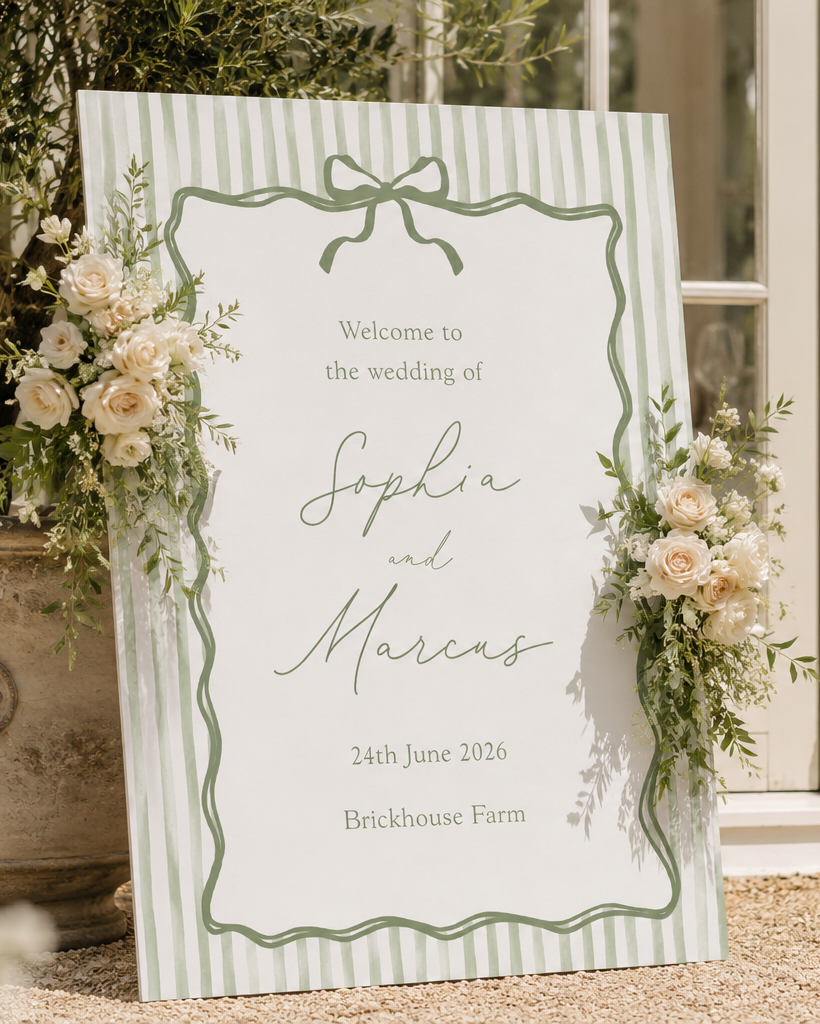 Olivia - Wedding Welcome Sign