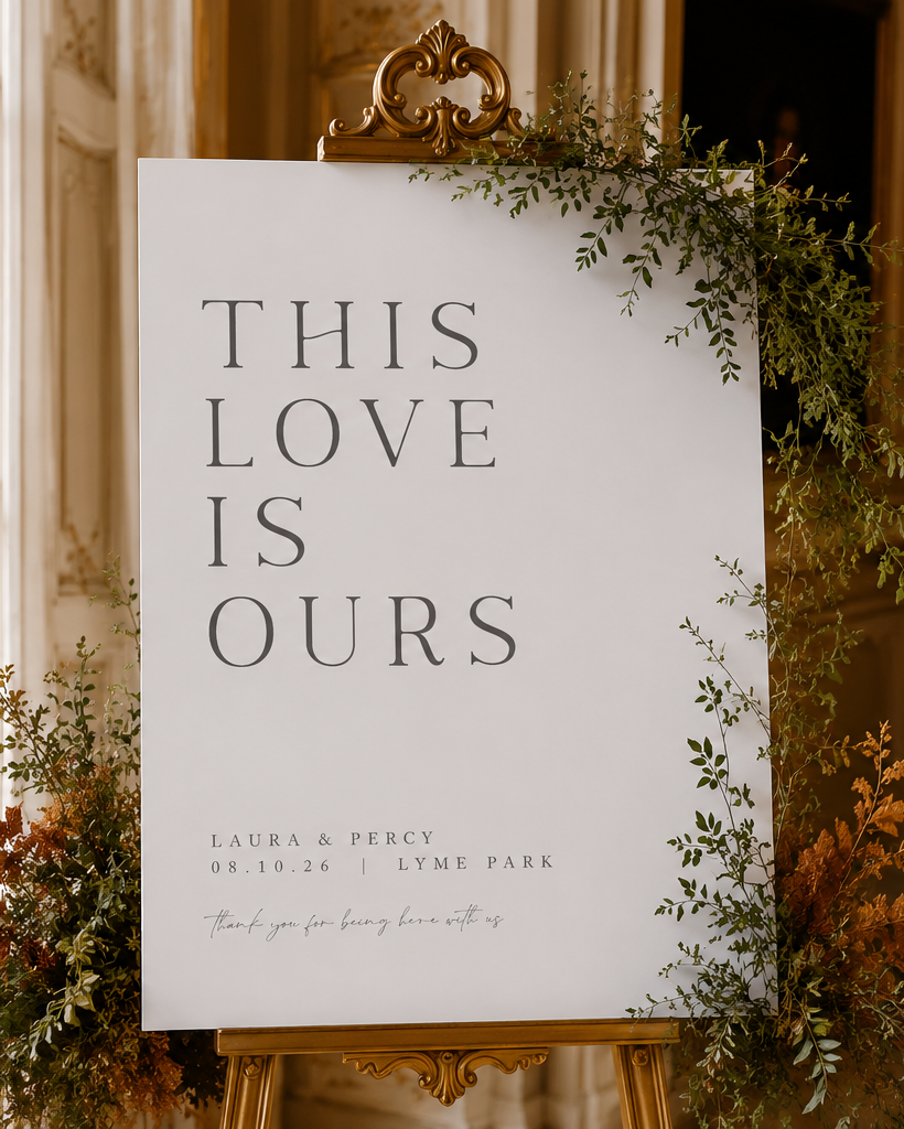 This Love - Wedding Welcome Sign