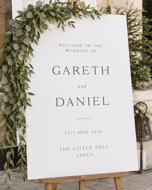 Foxglove - Wedding Welcome Sign