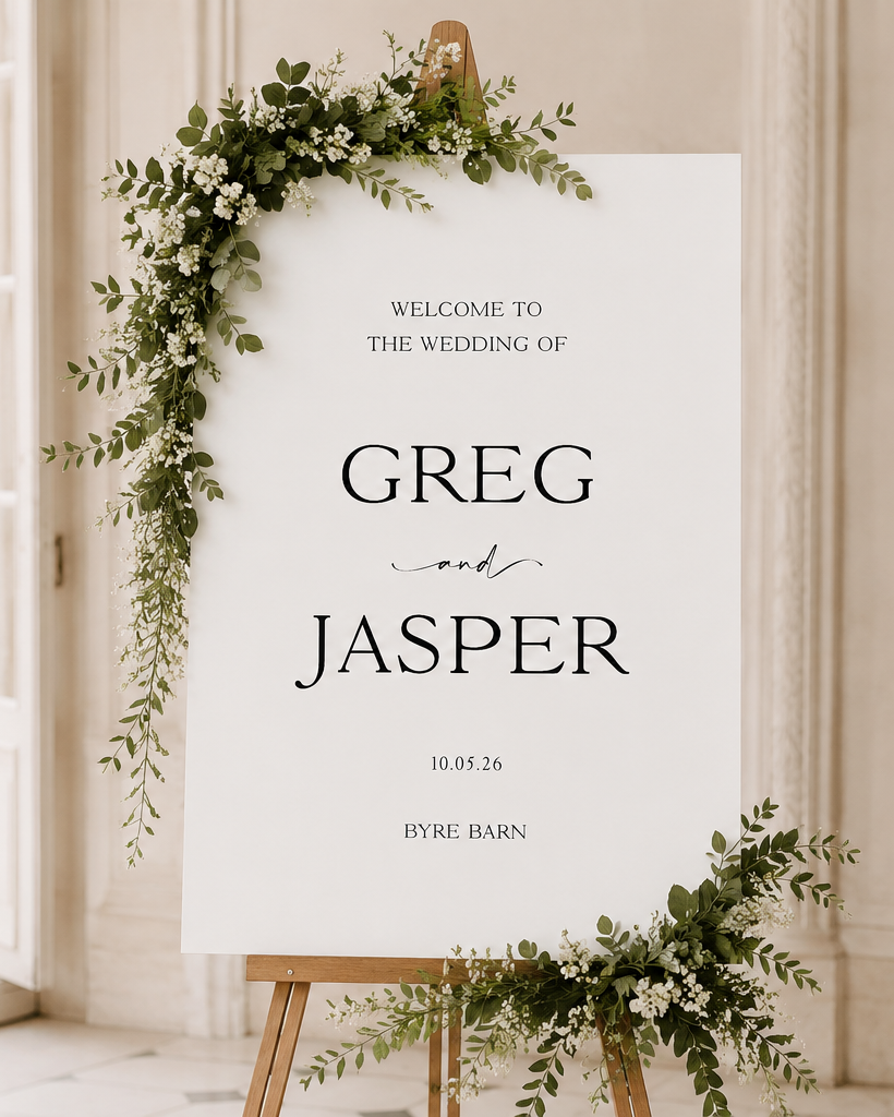 Jayne - Wedding Welcome Sign