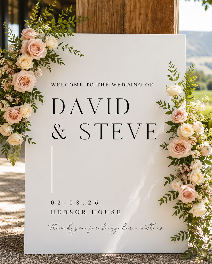 Tahlia - Wedding Welcome Sign