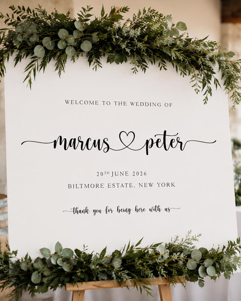 Bella - Wedding Welcome Sign