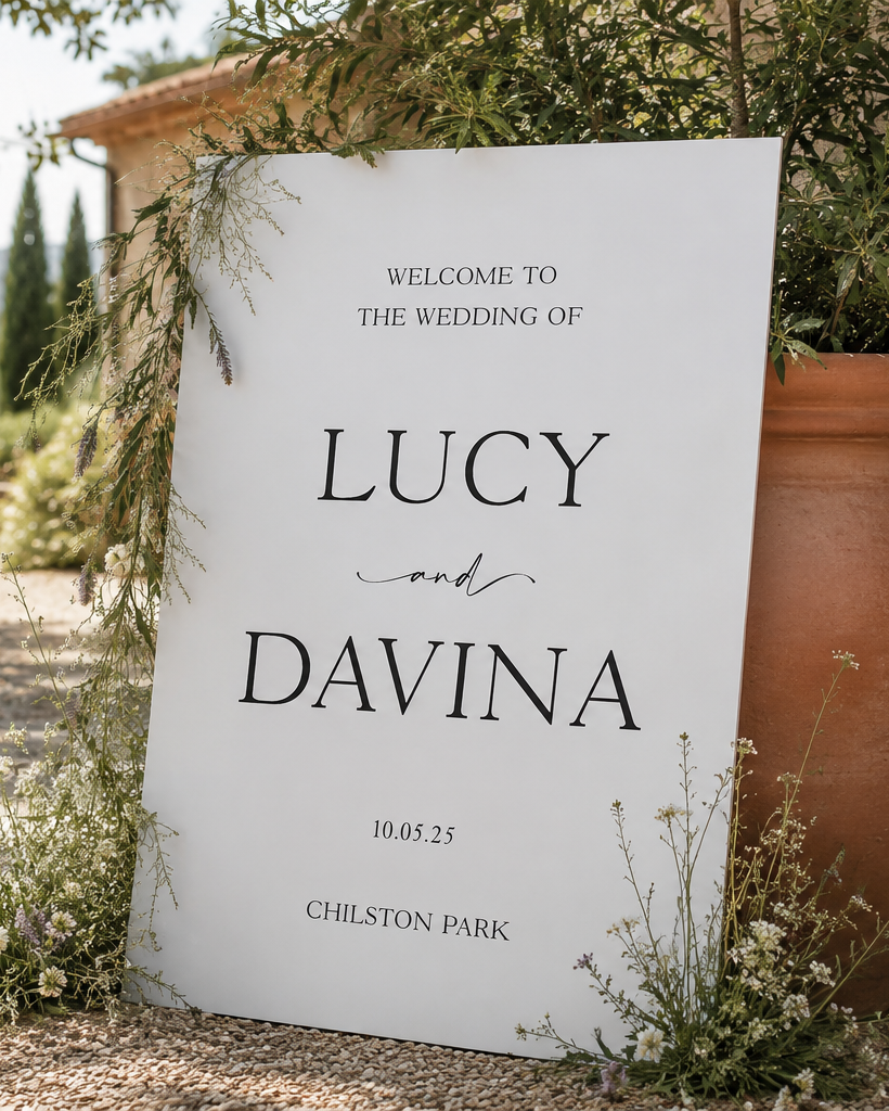 Jayne - Wedding Welcome Sign