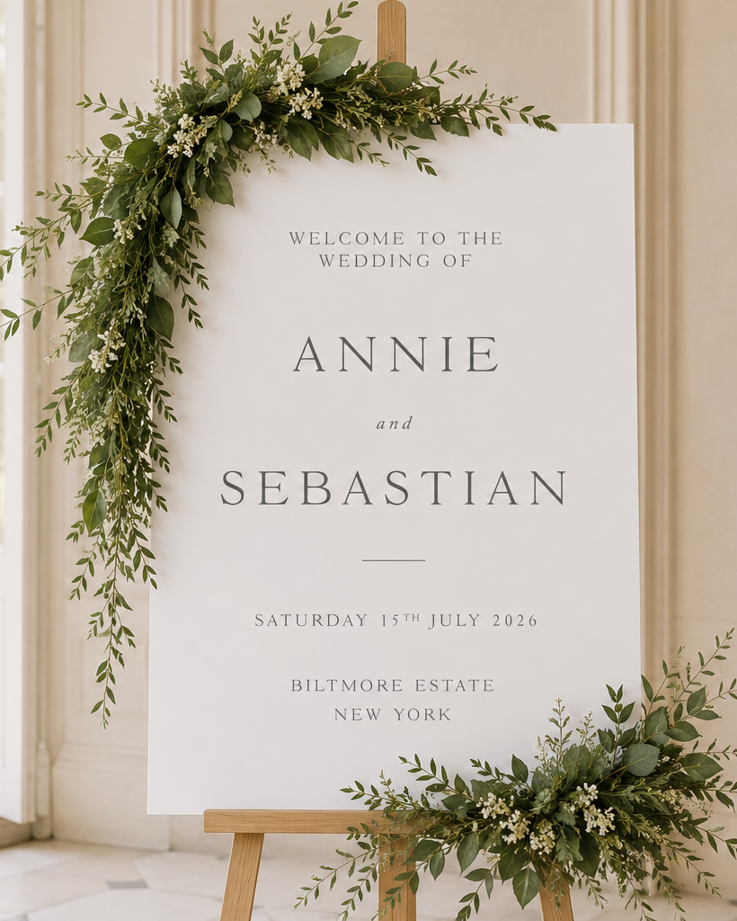 Foxglove - Wedding Welcome Sign