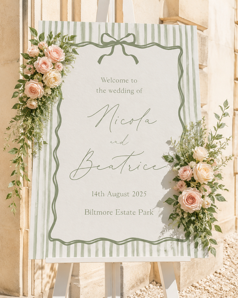 Olivia - Wedding Welcome Sign