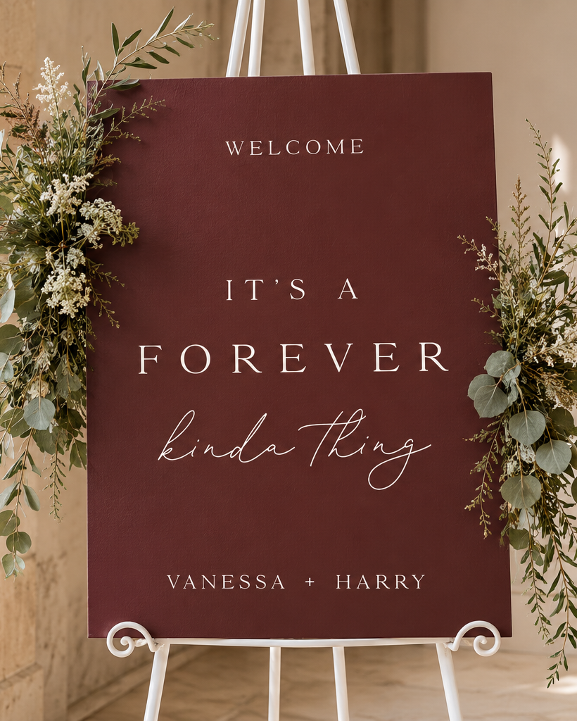 Kinda Thing - Wedding Welcome Sign