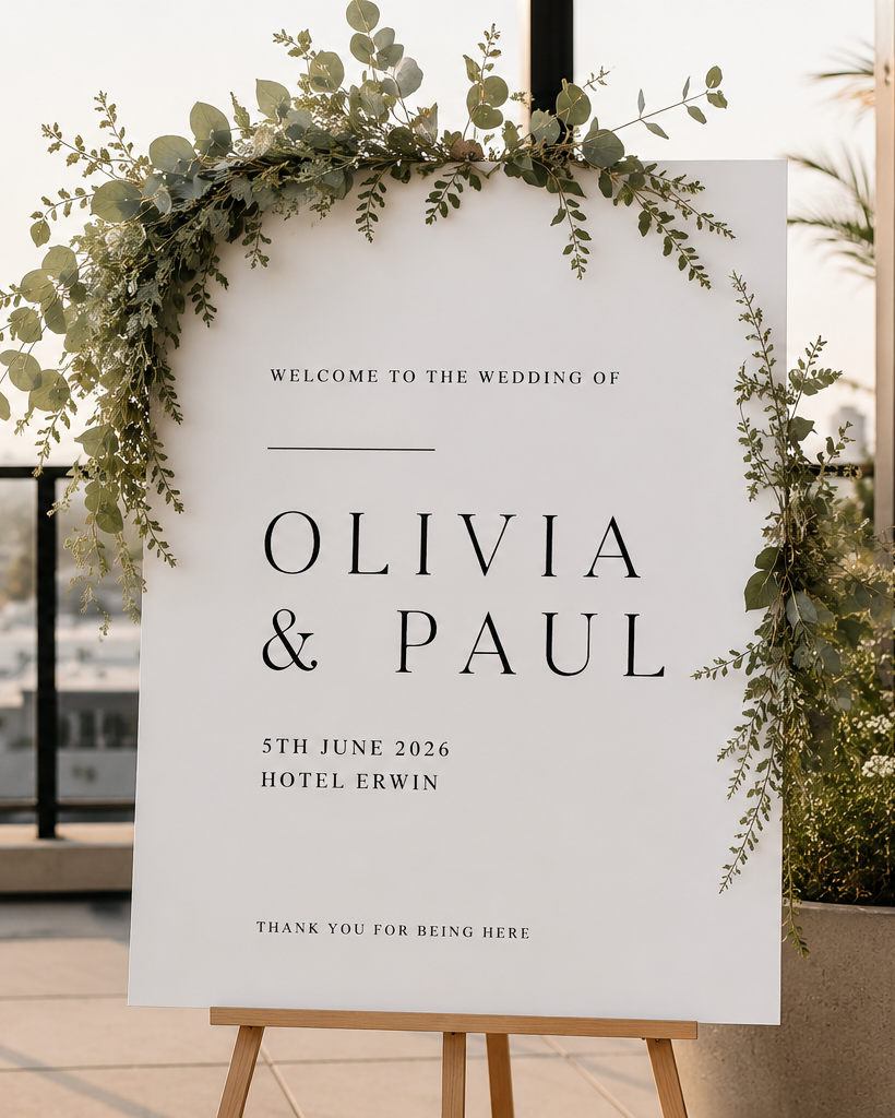 Harper - Wedding Welcome Sign