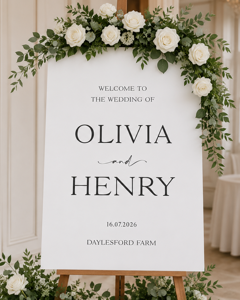 Jayne - Wedding Welcome Sign