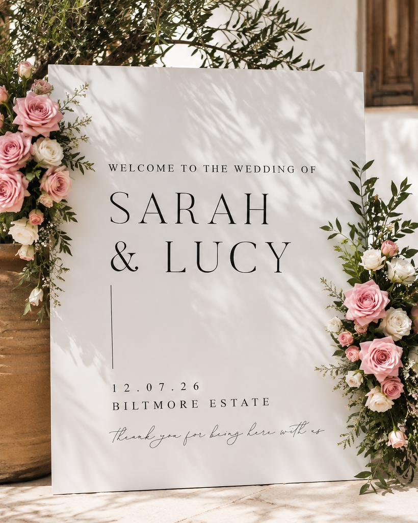 Tahlia - Wedding Welcome Sign